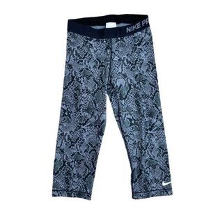 Nike Pro Leggings Snakeskin Graphic Size Medium